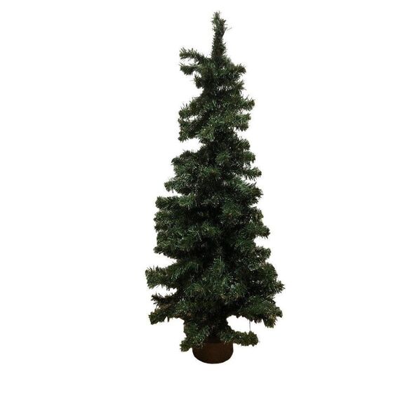 Vintage 38"Table Mantle Christmas Tree Pine with Frost - Picture 1 of 2